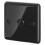 URBN Living (Round Black Nickel ) 1Gang 1Way Wall Touch Light Dimmer Switch Control 2