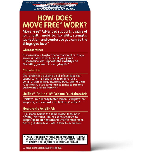 Schiff Move Free Joint Health Advanced, Glucosamine + Chondroitin, 80 ...