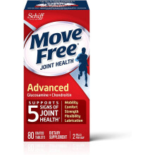 Schiff Move Free Joint Health Advanced, Glucosamine + Chondroitin, 80 Coated Tablets / 40 Servings