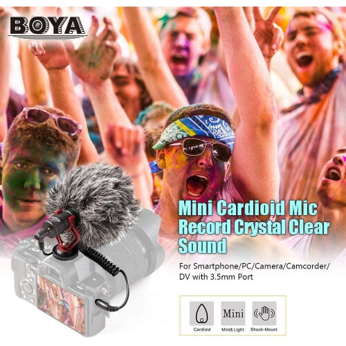 Boya BY-MM1 Compact On-Camera Mini Recording Shotgun Microphone 2