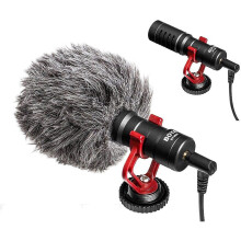Boya BY-MM1 Compact On-Camera Mini Recording Shotgun Microphone