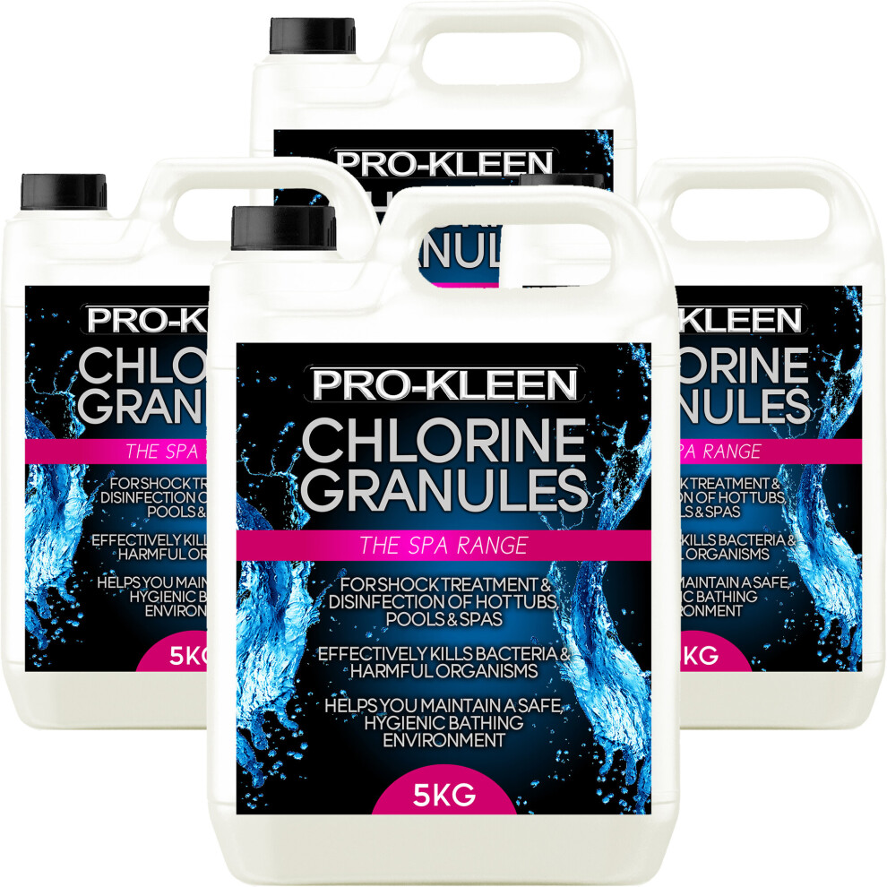 (4 x 5KG) ProKleen Stabilised Chlorine Granules