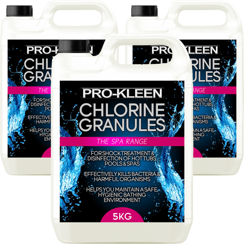 (3 x 5KG) ProKleen Stabilised Chlorine Granules