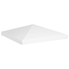 vidaXL Gazebo Top Cover 270 g/m² 3x3 m White Garden Replacement Canopy Roof