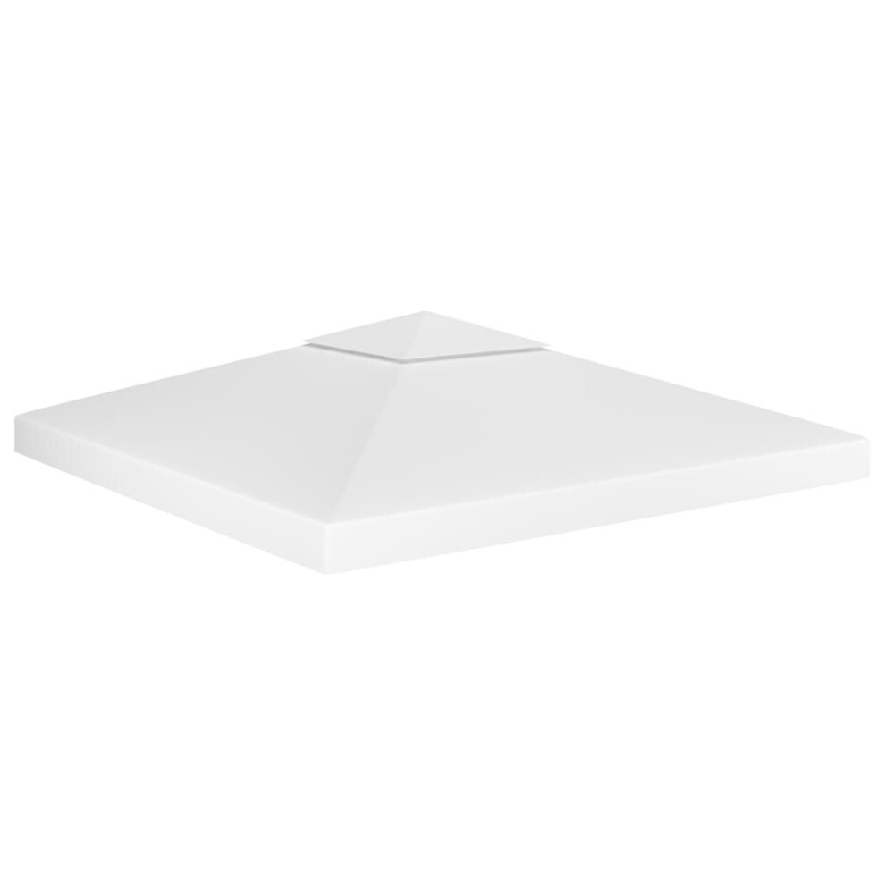 vidaXL 2-Tier Gazebo Top Cover 310 g/m² 3x3 m White Garden Replacement Canopy