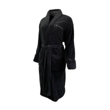 Women's Friends Logo Black Dressing Gown