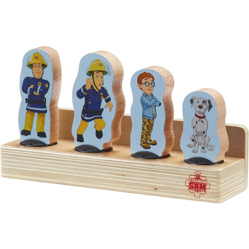 Fireman Sam Fireman Sam Wooden 4 Pack Of Two Sided Figures