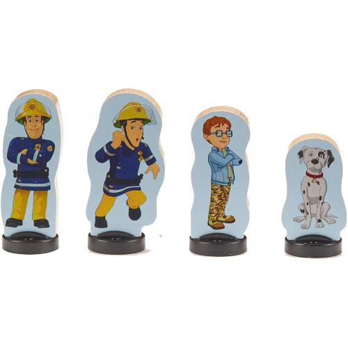 Fireman Sam Fireman Sam Wooden 4 Pack Of Two Sided Figures 2