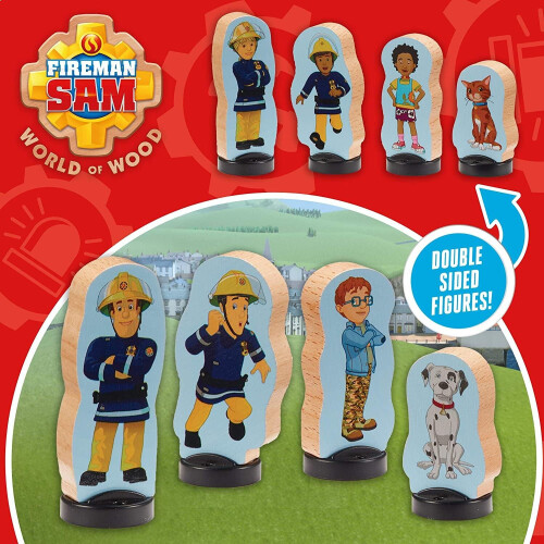Fireman Sam Fireman Sam Wooden 4 Pack Of Two Sided Figures 1