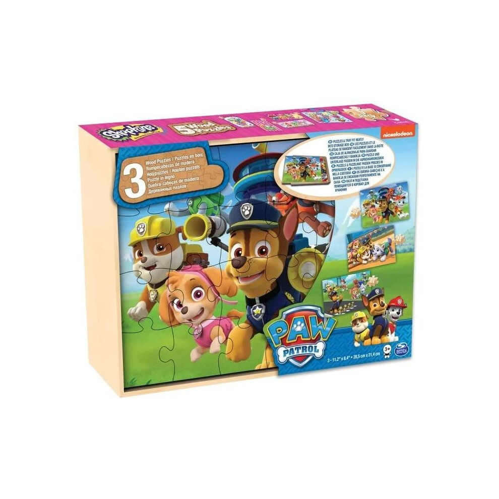 Paw Patrol 3 Wooden Puzzles