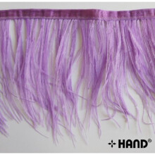 Ostrich Feather Fringe 4W, 3metres Lilac