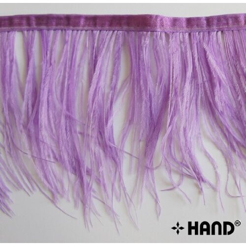 Ostrich Feather Fringe 4W, 3metres Lilac