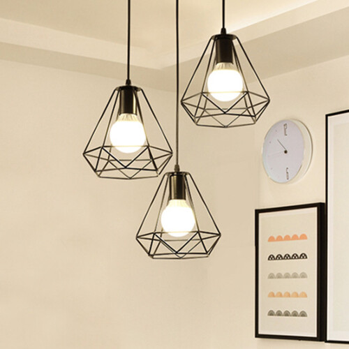 Industrial Geometric Light Shade Frame Ceiling Pendant Lightshade 1