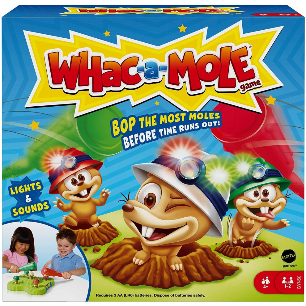 Whac-A-Mole Game Kids Family Classic Game With Lights And Sounds