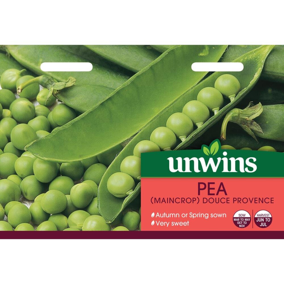 Unwins Grow Your Own Tasty Vegetables Seeds - Pea Douce Provence