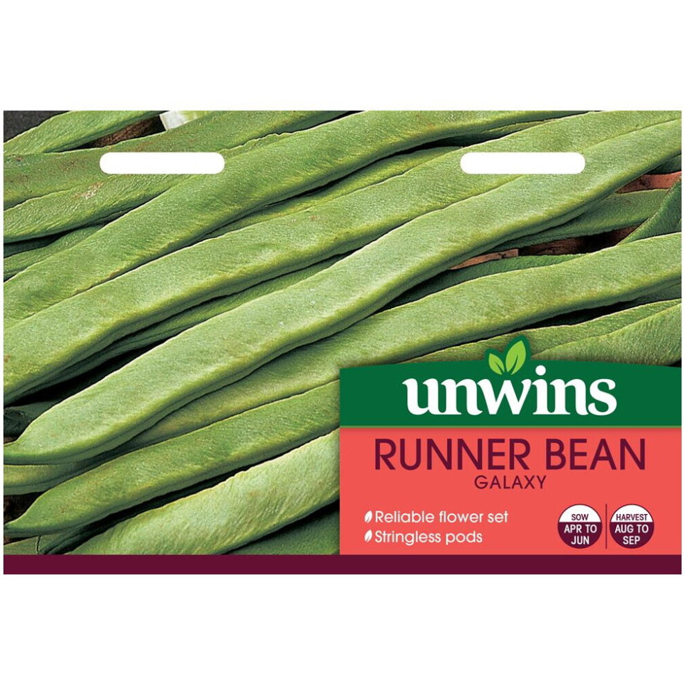 Unwins Grow Your Own Tasty Vegetable Seeds - Runner Bean Galaxy