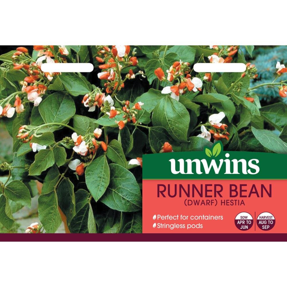 Unwins Grow Your Own Tasty Vegetable Seeds - Runner Bean Hestia