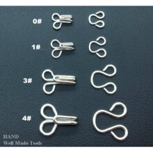 Hook and Eye Fasteners- Great for Collar Fastening, Skirts, Underwear, 600 Sets - Silver (0)