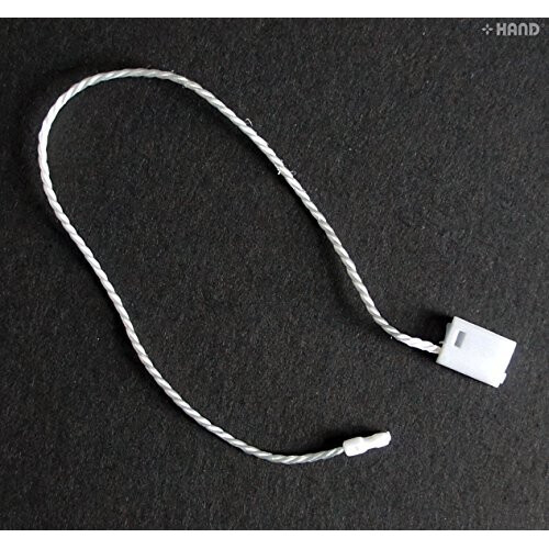 Premium Qulity White Easy and Fast to Attach Hang Tag, Nylon String Round Snap Lock - 1000pcs