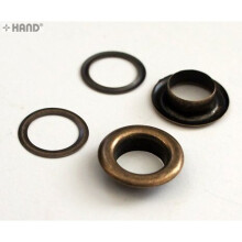 Professional Brass Eylets, Grommets - Various Sizes and Colours (No.26 - 19mm (1000pcs) - dark copper)
