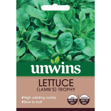 Unwins Grow Your Own Tasty Vegetable Seeds - Lettuce Lambs Trophy