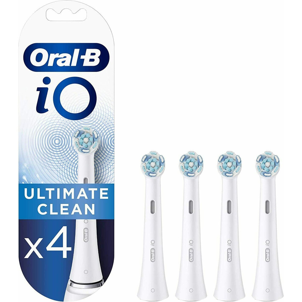 Oral B IO Ultimate Cleaning Toothbrush Heads 4pk White - i0RBCW-4