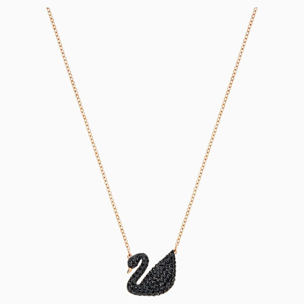 Swarovski 5204134 Necklaces Iconic Swan Rose-Black