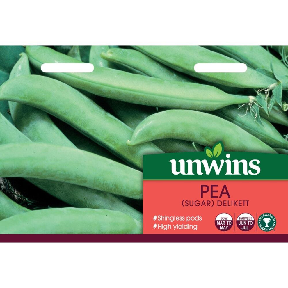 Unwins Grow Your Own Vegetable Sugar Snap Pea Seeds - Delikett