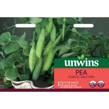 Unwins Grow Your Own Tasty Vegetables Seeds - Pea Early Half Pint
