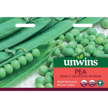 Unwins Grow Your Own Tasty Veg Seeds - Pea Early Kelvedon Wonder