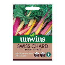 Unwins Grow Your Own Tasty Vegetable Seeds - Swiss Chard Bright Lights