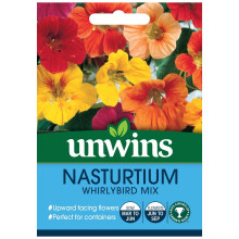 Unwins Grow Your Own Flowering Flower Seeds Nasturtium Whirlybird Mix
