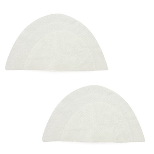 2 Pairs Shoulder Pads - Large Mens White Canvas Padding 16 x 30 cm