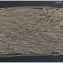 Round Ball Bead Diameter 1.5mm Continuous Chain/Trim for Jewellery, Fashion Design and More - appx 10m (Vintage Silver)