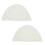 2 Pairs Shoulder Pads - Large Mens White Canvas Padding 16 x 30 cm 2