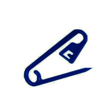 HAND Navy Plastic Safety Pins for Garment Label Hang Tags Fasteners Assorted Colours - Pack of 1000