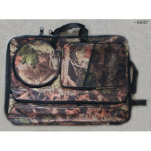 A2 Folded Backpack Leaves Design Portfolio 50x70 cm with Extra Pockets and Handles to Carry