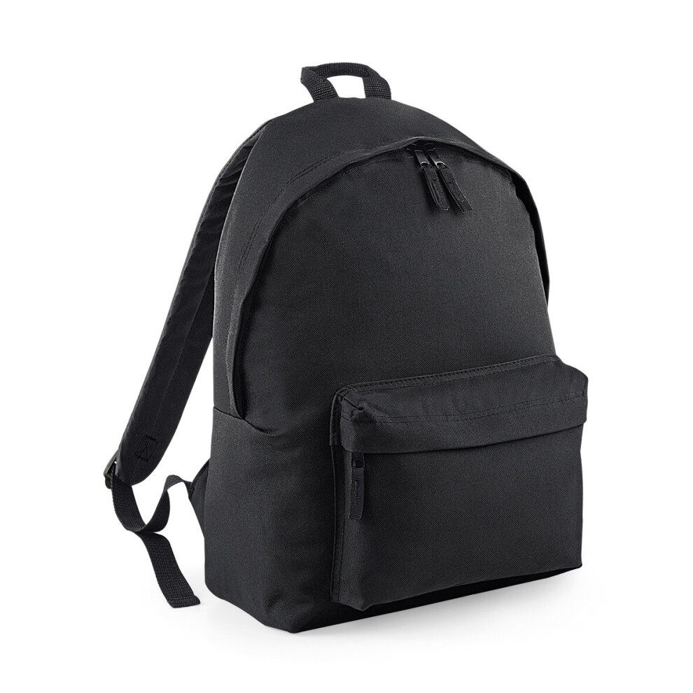 (Black/Black) BagBase Orginal Fashion 18L Sports School Work Travel Gym Backpack Rucksack Bag