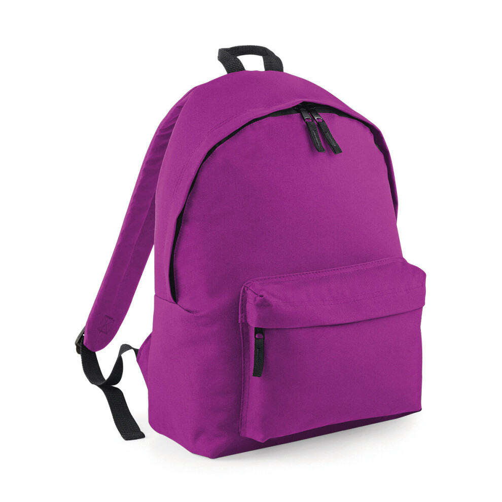 (Magenta) BagBase Orginal Fashion 18L Sports School Work Travel Gym Backpack Rucksack Bag