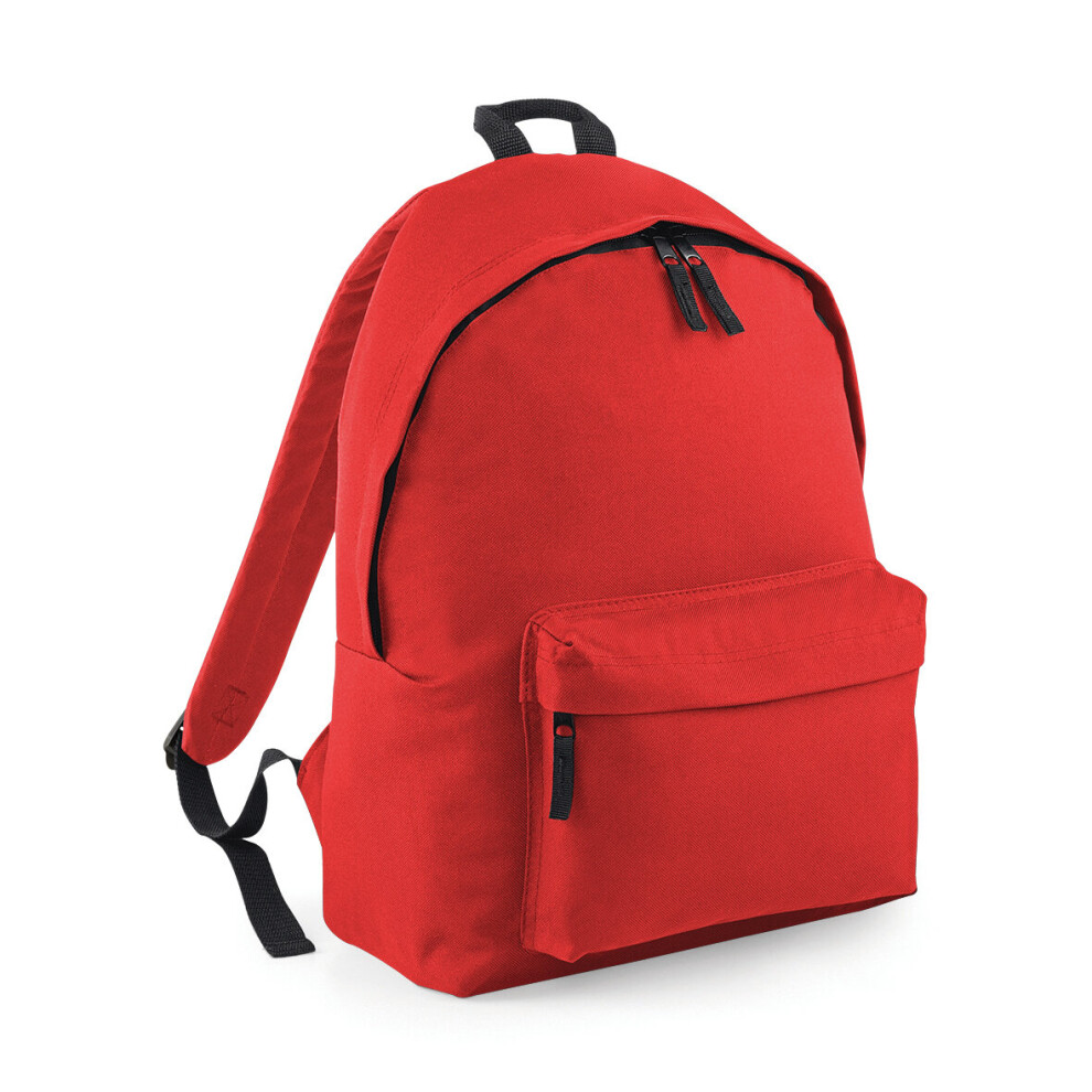 (Bright Red) BagBase Orginal Fashion 18L Sports School Work Travel Gym Backpack Rucksack Bag