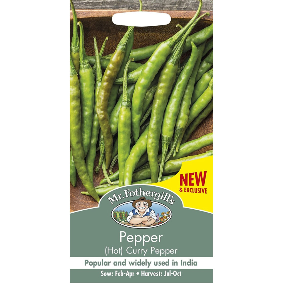 Mr Fothergill's - Vegetable - Pepper (Hot) Curry Pepper F1 - 10 Seed