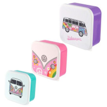 Set Of 3 VW Campervan Summer Love Sandwich Lunch boxes