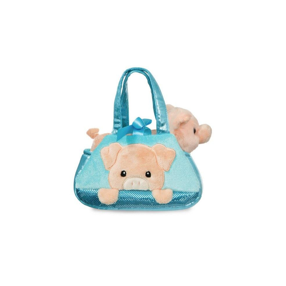 Aurora World Fancy Pal Peek-A-Boo Pig Turquoise