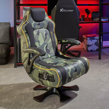 X Rocker Covert Dark Ops 2.1 Wireless Audio Gaming Chair - Refurbished