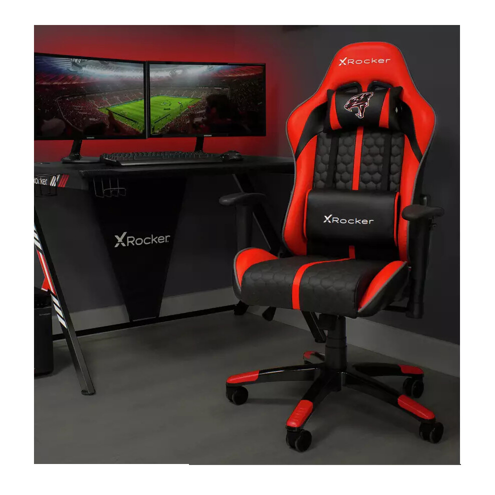 Arteon X Rocker Faux Leather Junior Gaming Chair - Red