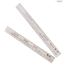 Set of 2 Flexible Grader Rulers NO.110N INCH& CM- 45cm/18"L and NO.137N 50cmL