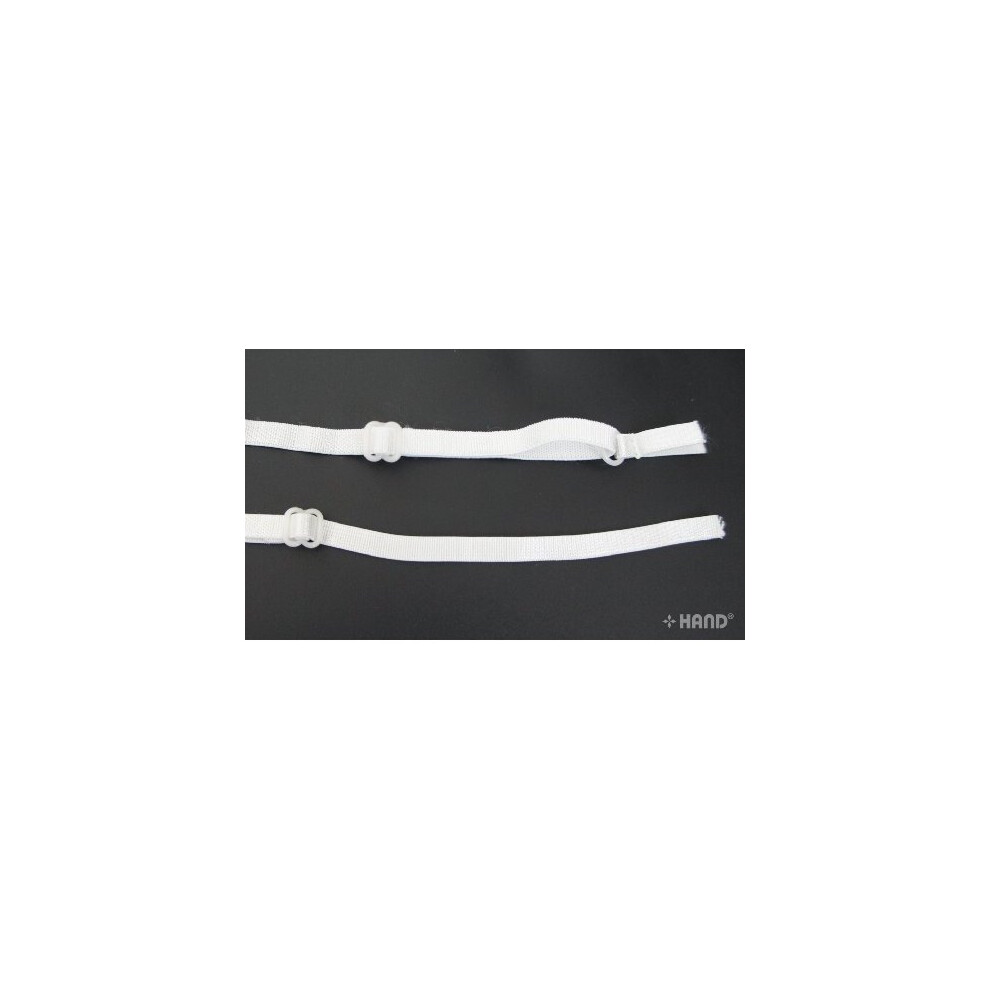 Economy Adjustable Elastic Bra Shoulder Strap - Bundle Appx 50 Pairs (White)