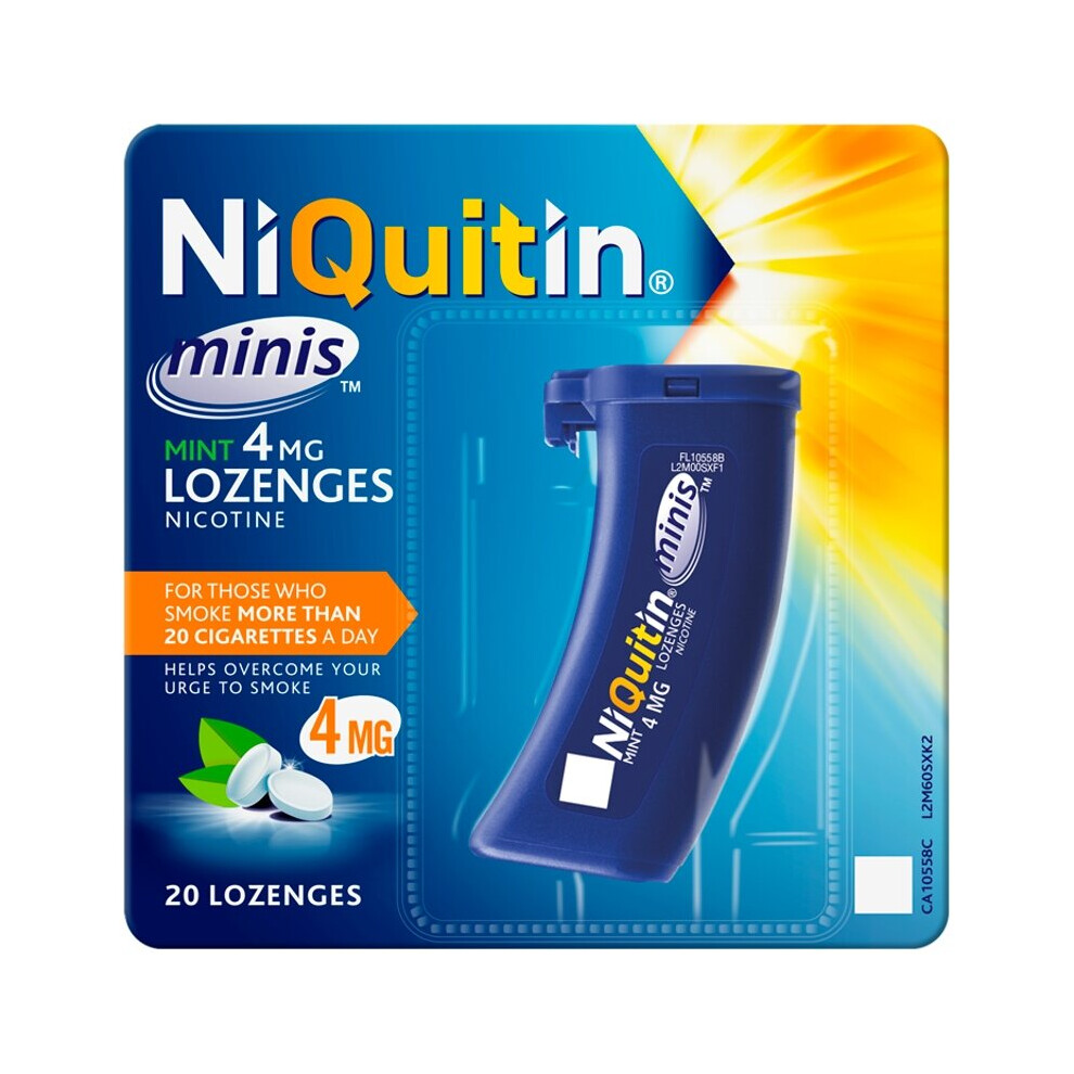 NiQuitin Minis Mint 4mg Lozenges  - 20 Lozenges