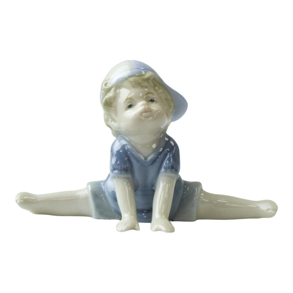 Little Boy Figurine - Small Young Child Decorative Porcelain Shelf Ornament 7cm-image-OPC-P6RJ9ZS-NEW