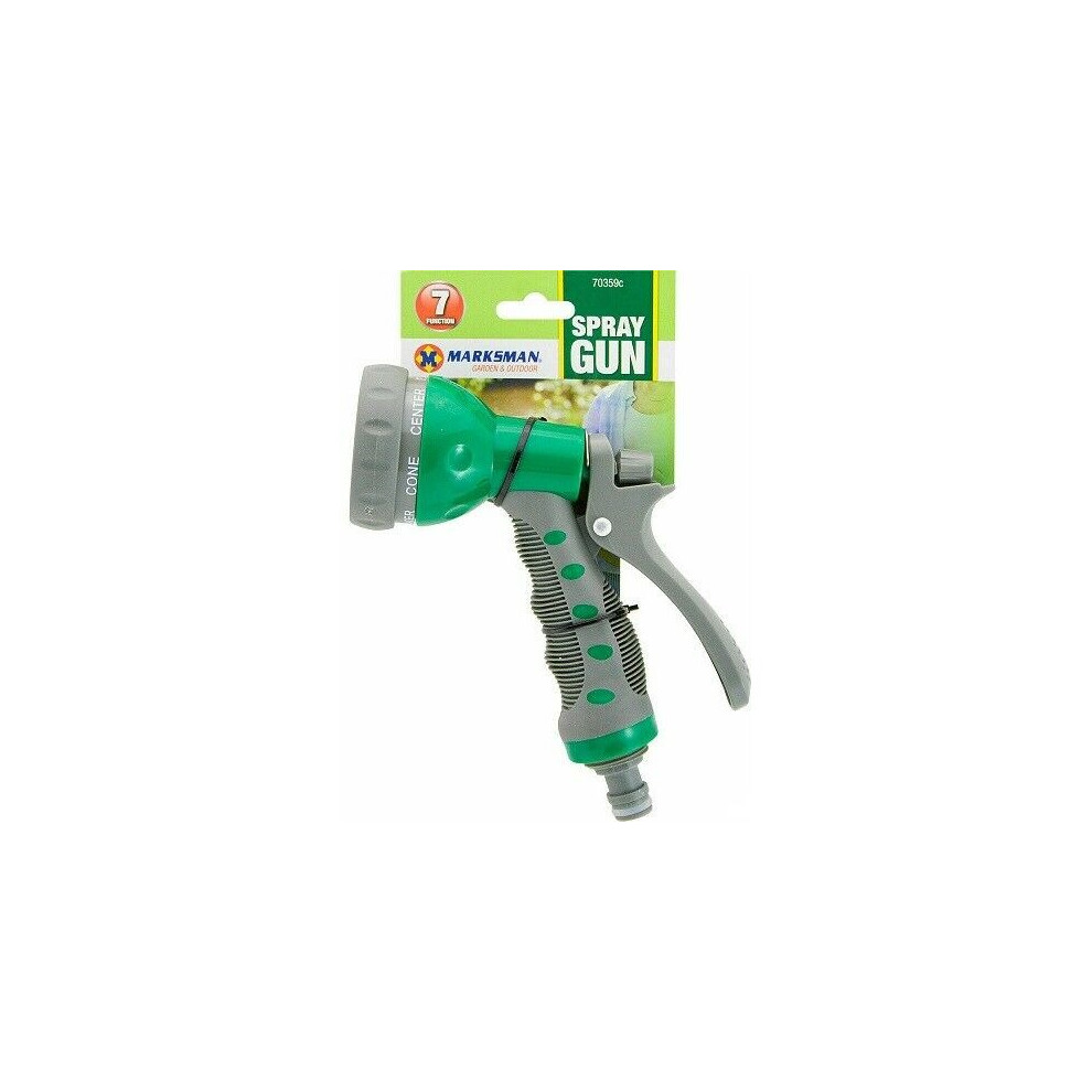 Marksman 7 Dial Function Water Spray Gun Nozzle Hose Pipe Connector